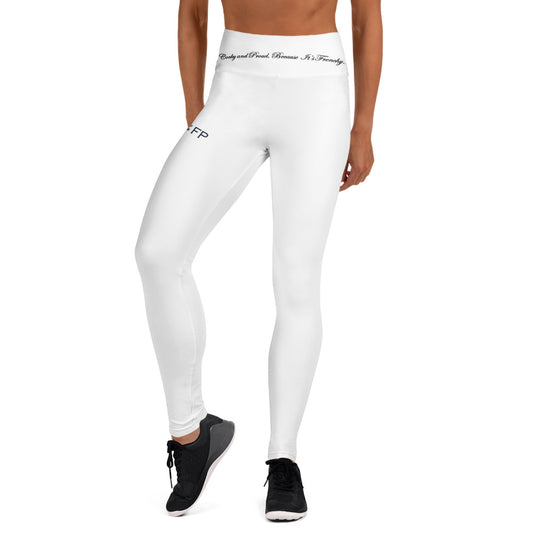 Legging noir taille haute avec logo discret La French Power, conçu pour le confort et le style.